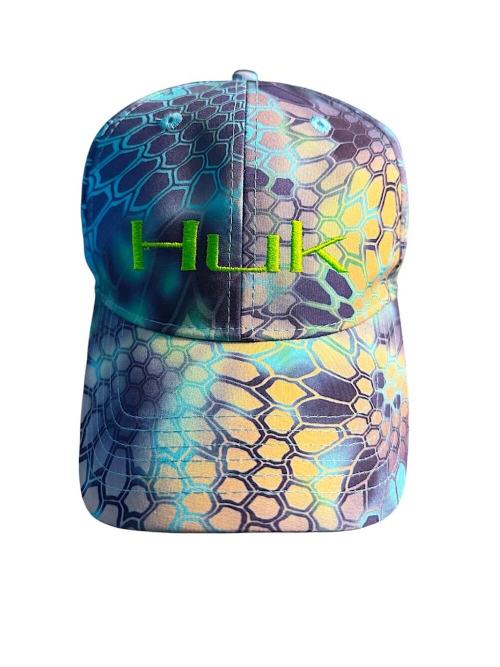 HUK Performance Head Wear Stretch BaseBall Cap Hat Size M-L Packable Quick Dry